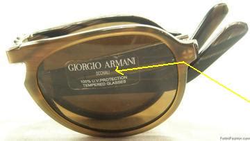 giorgio armani fake sunglasses